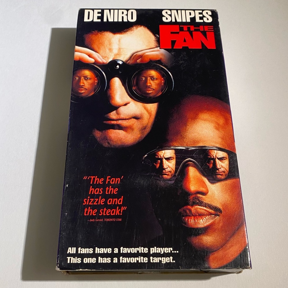 📼 VHS, 1997 The Fan Movie  Drama Crime Thriller ; Wesley Snipes, Robert DeNiro